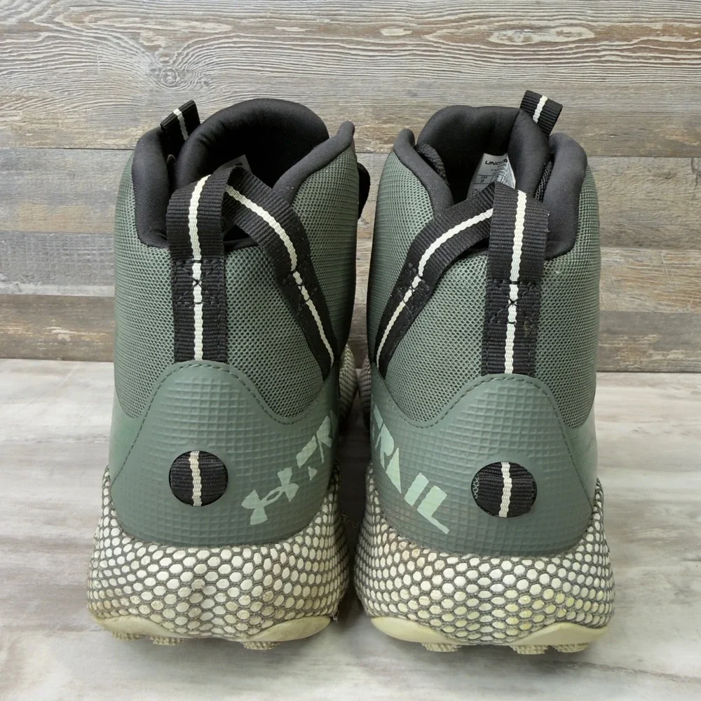 Under Armour UA HOVR Ridge Trek Mens Size 9 Trail Running Hiking Boots Green